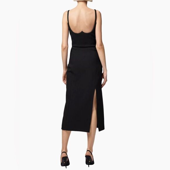 Versace  Medusa-Embellished Satin Cocktail Dress size 40/us size 4 - Picture 2 of 16